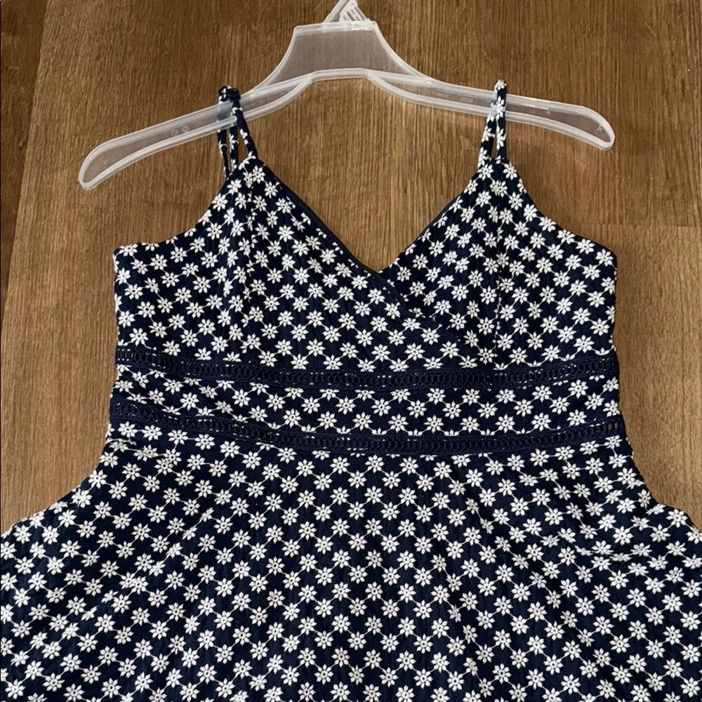 Trixxi Black and White A-Line Sundress Sleeveless